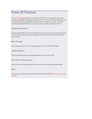 Power bi notes