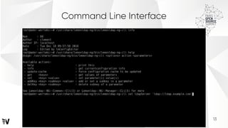 13
Command Line Interface
 