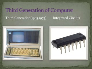 Third Generation(1965-1975) Integrated Circuits
 
