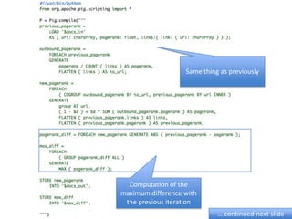 Same thing as previouslyComputation of the maximum difference with the previous iteration… continued next slide