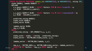 MemSQL 58
 