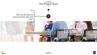 Project Management (Comprehensive) PowerPoint Presentation 228 slides with 21 diagrams/charts and 21 high resolution photographs Participant Handout and Project Management Glossary with 91 terms 