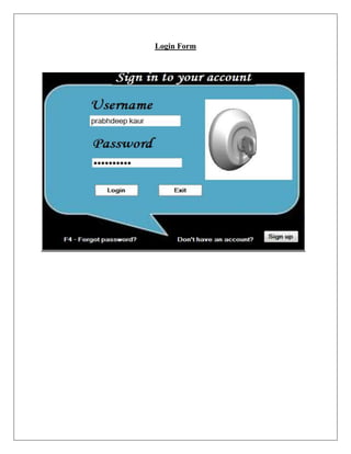 Login Form
 