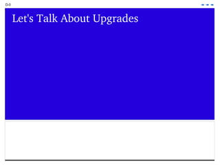 D-0 Let's Talk About Upgrades 