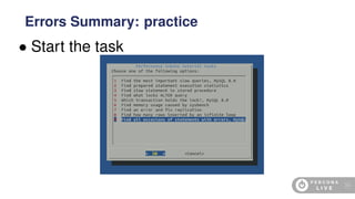 • Start the task
Errors Summary: practice
90
 