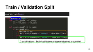 Training a Deep Neural Network
1. Data Analysis
2. Architecture Engineering
a. Layers Definition
b. Layers Implementation
3. Optimization
4. Training
15
 