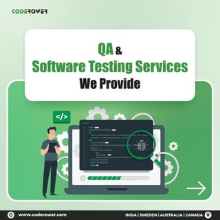 QA&
Software Testing Services
We Provide
 