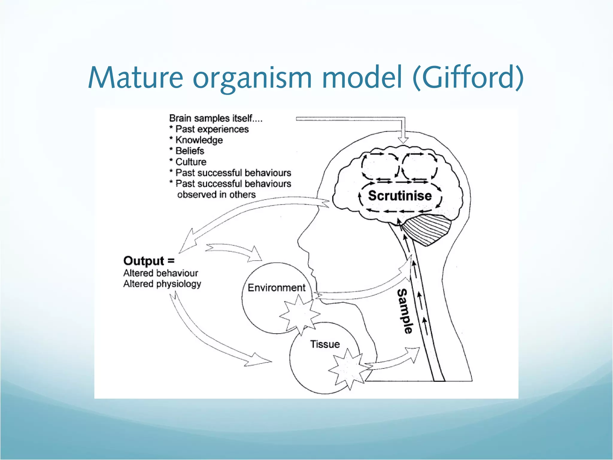 Mature organism model (Gifford)
 