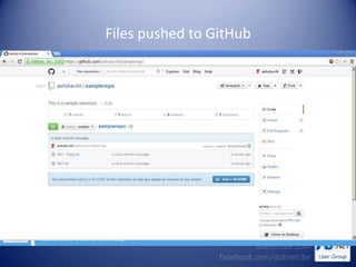 Files pushed to GitHub
 