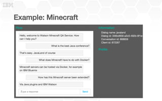 Example: Minecraft!
 