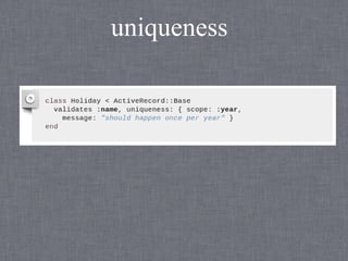 uniqueness
 