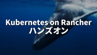 48
Kubernetes on Rancher
ハンズオン
 