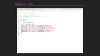 REACTIVE VIEW MODEL
 