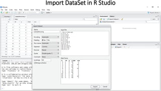 Import DataSet in R Studio
 