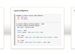 Integration eines responsive CSS-Framework in TYPO3