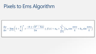 Pixels to Ems Algorithm
 