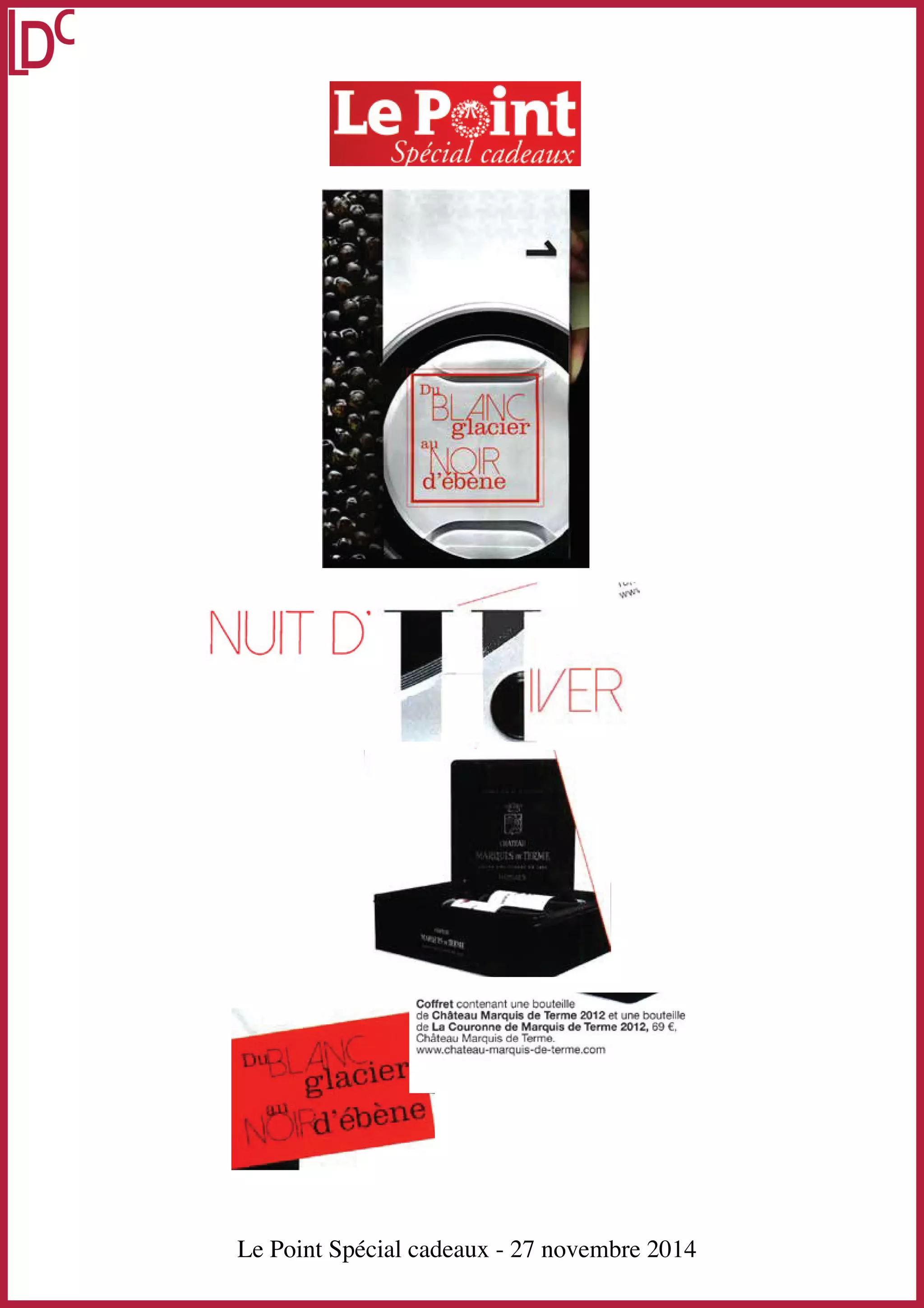 Le Point Spécial cadeaux - 27 novembre 2014 
 