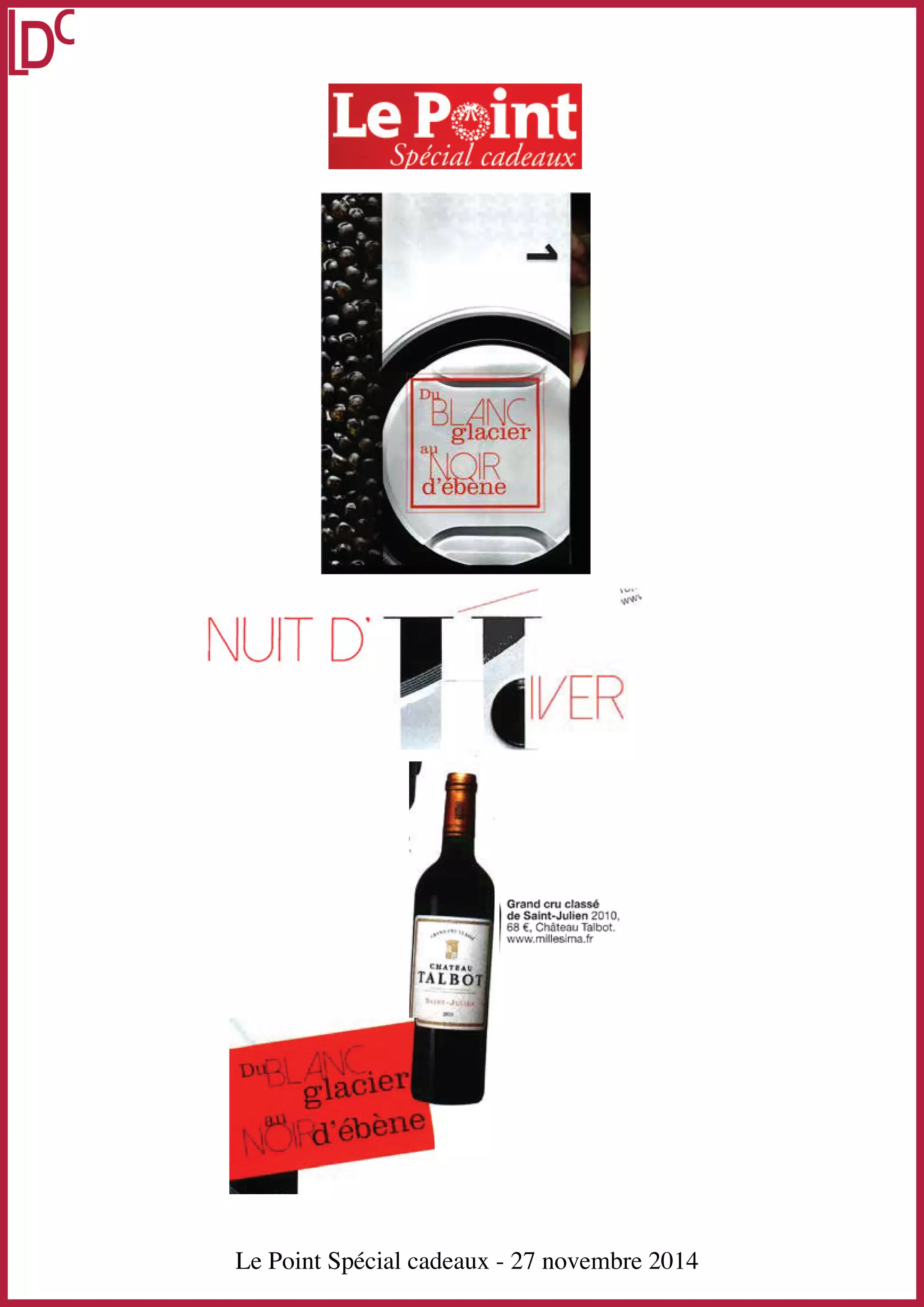 Le Point Spécial cadeaux - 27 novembre 2014 
 