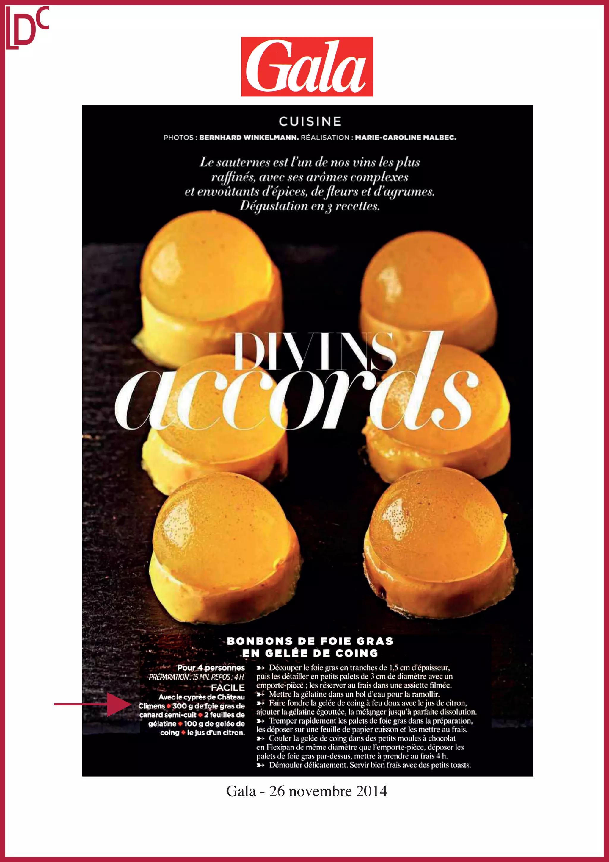 Gala - 26 novembre 2014 
 