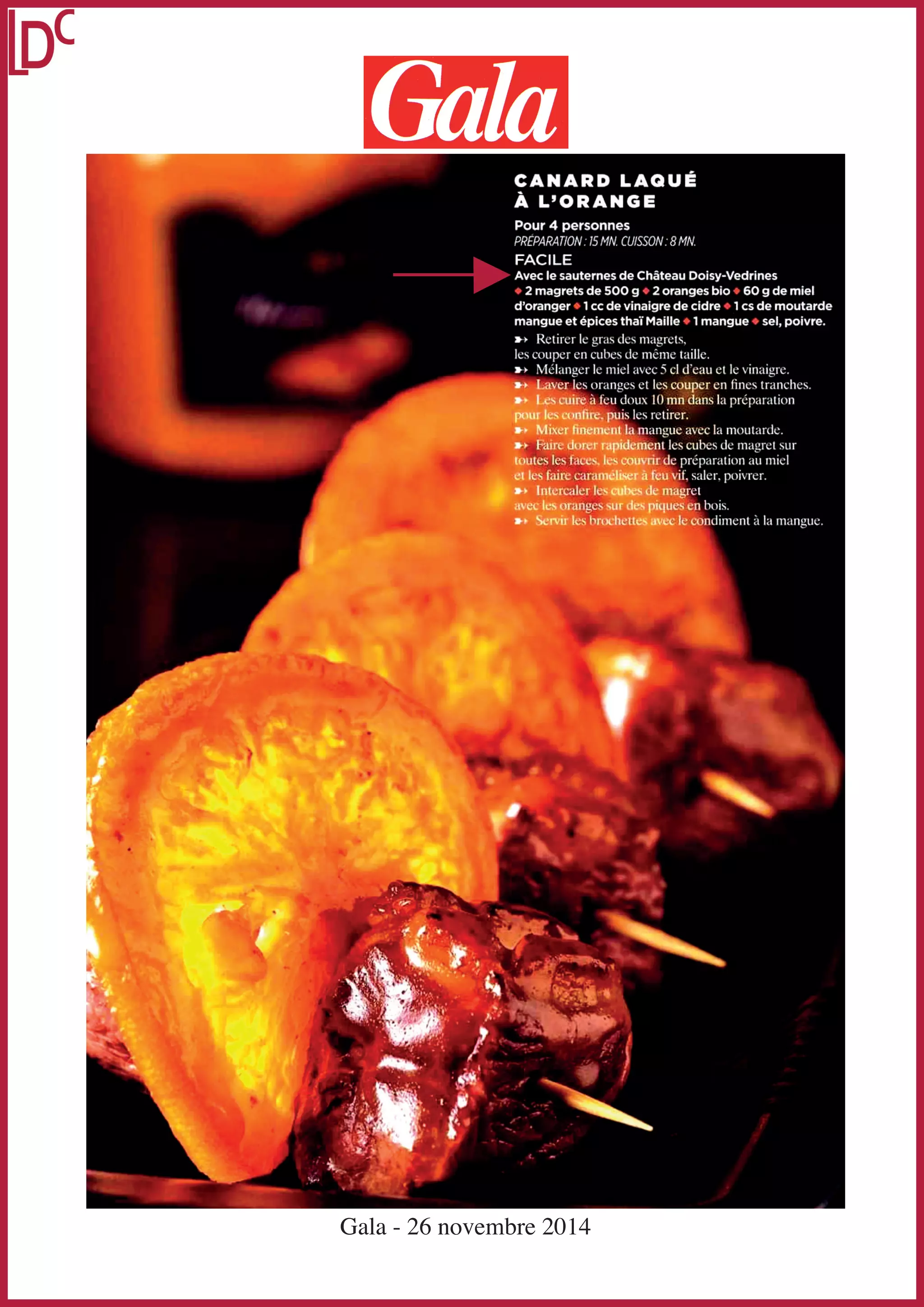 Gala - 26 novembre 2014 
 