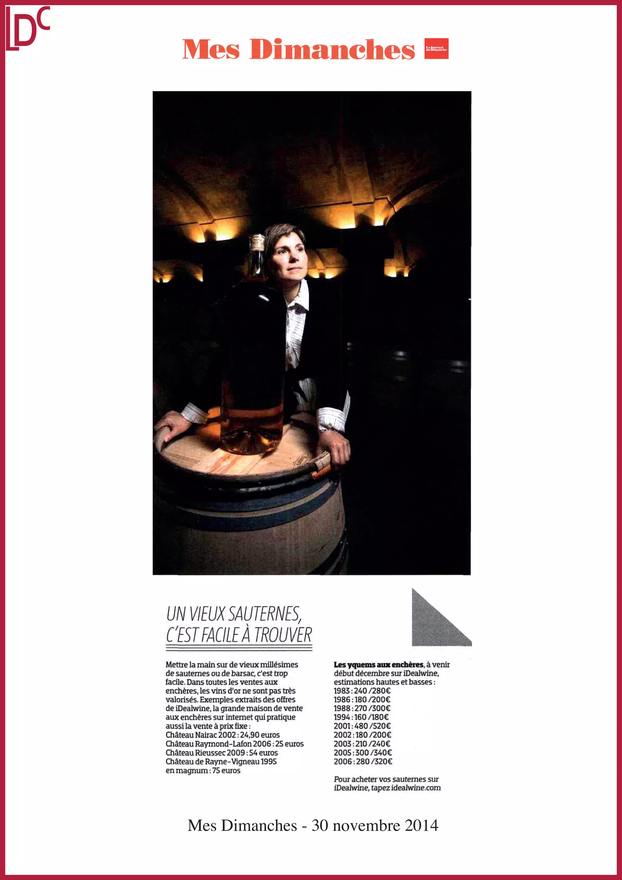 Mes Dimanches - 30 novembre 2014 
 