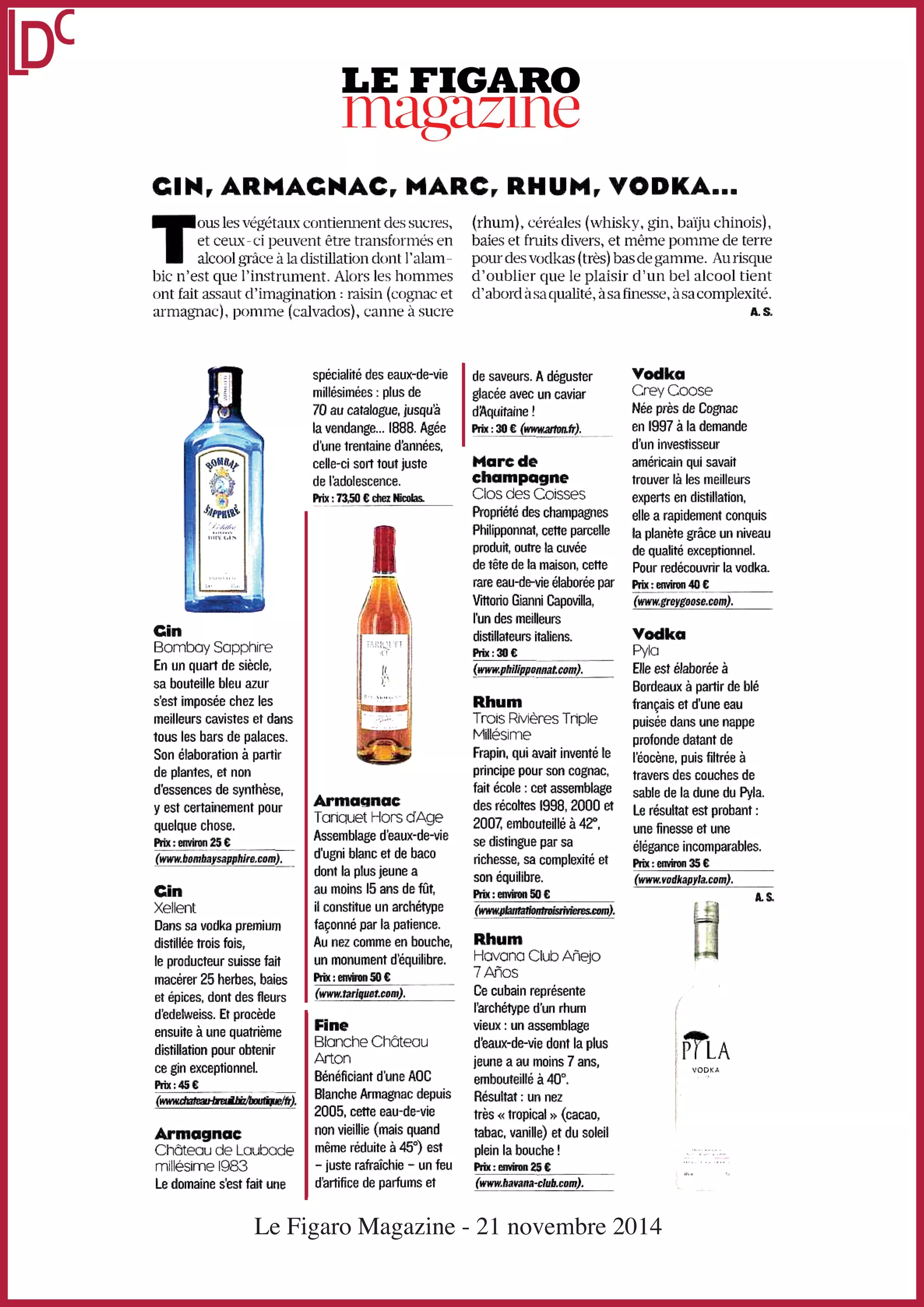 Le Figaro Magazine - 21 novembre 2014 
 