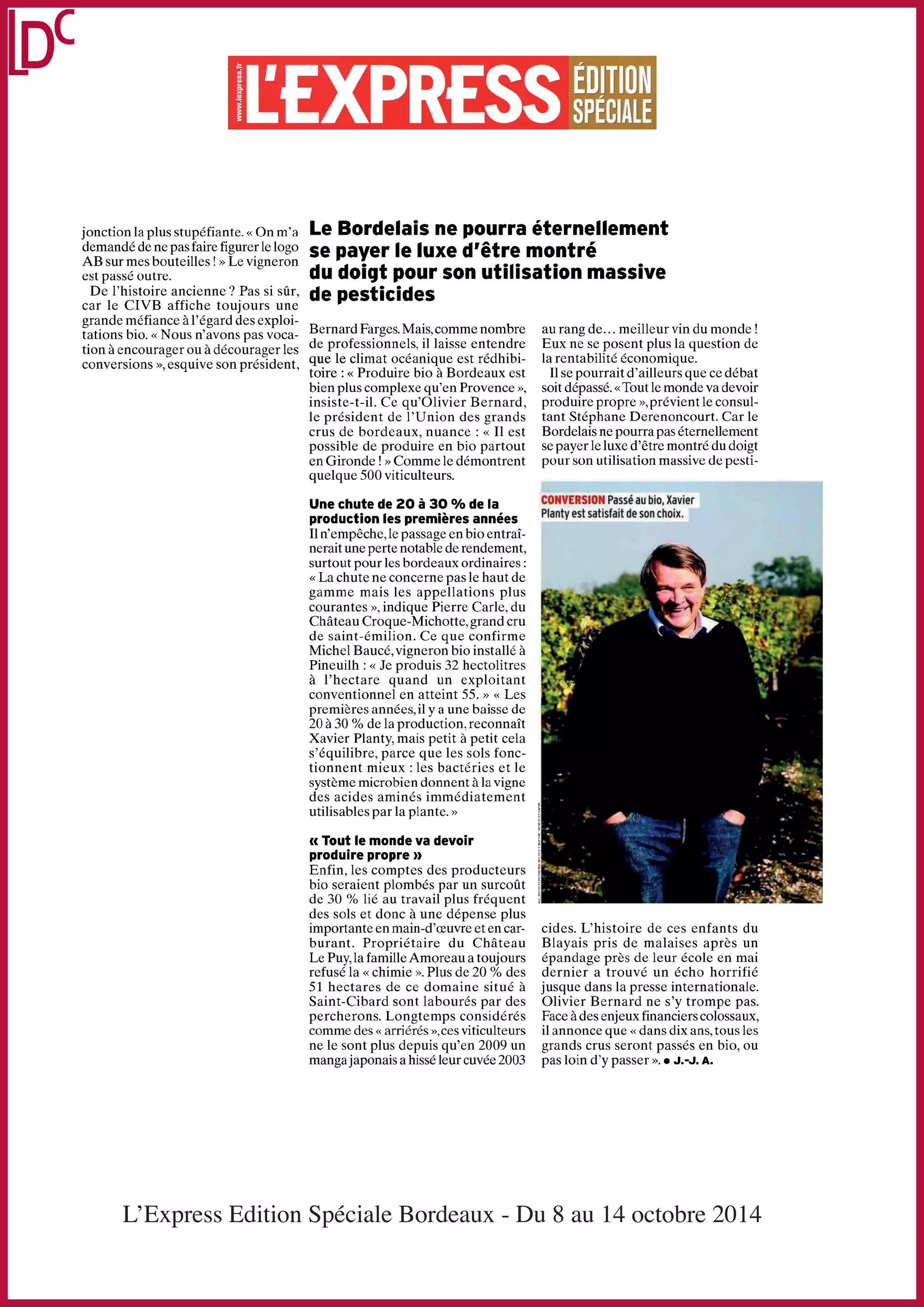 L’Express Edition Spéciale Bordeaux - Du 8 au 14 octobre 2014
 