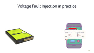 53
Voltage Fault Injection in practice
 