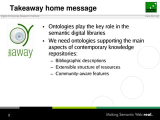 Role of Ontologies in Semantic Digital Libraries