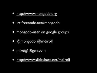 MongoDB at RubyConf