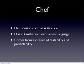 Running The Show  Configuration Management With Chef Presentation