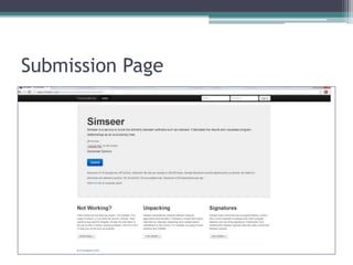 Submission Page
 