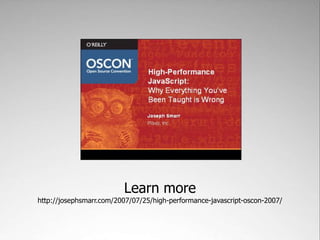 Module
  Module                   Module


Module       Sandbox        Module

            Application
Extension                   Ajax/JSON
               Core


            Base Library
 