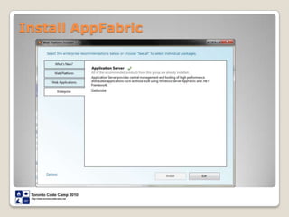 Install AppFabric