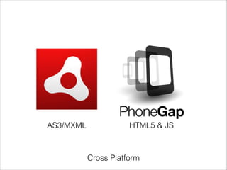 AS3/MXML

HTML5 & JS

Cross Platform

 