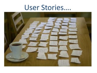 User Stories….