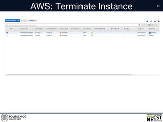 82
AWS: Terminate Instance
 