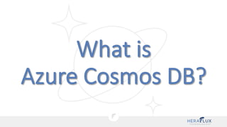 Select Stars: A DBA's Guide to Azure Cosmos DB (Chicago Suburban SQL Server User Group)