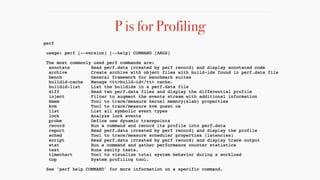 P is for Profiling
 