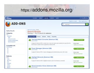 https://addons.mozilla.org/
 
