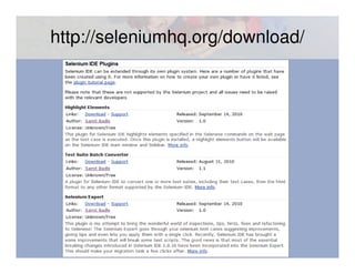 http://seleniumhq.org/download/
 