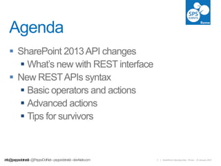 Agenda







info@peppedotnet.it

5

| SharePoint Saturday Italy – Rome – 25 January 2014

 