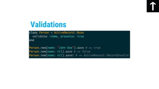 Validations
 