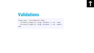 Validations
 