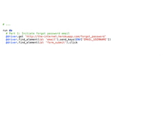 Practical Tips & Tricks for Selenium Test Automation - Dave Haeffner