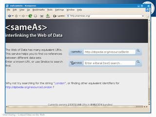 Olaf Hartig - Linked Data on the Web
 