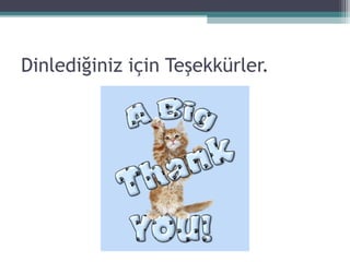 Dinlediğiniz için Teşekkürler.
 