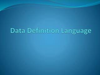 SQL - Structured query language introduction