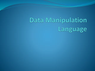 SQL - Structured query language introduction