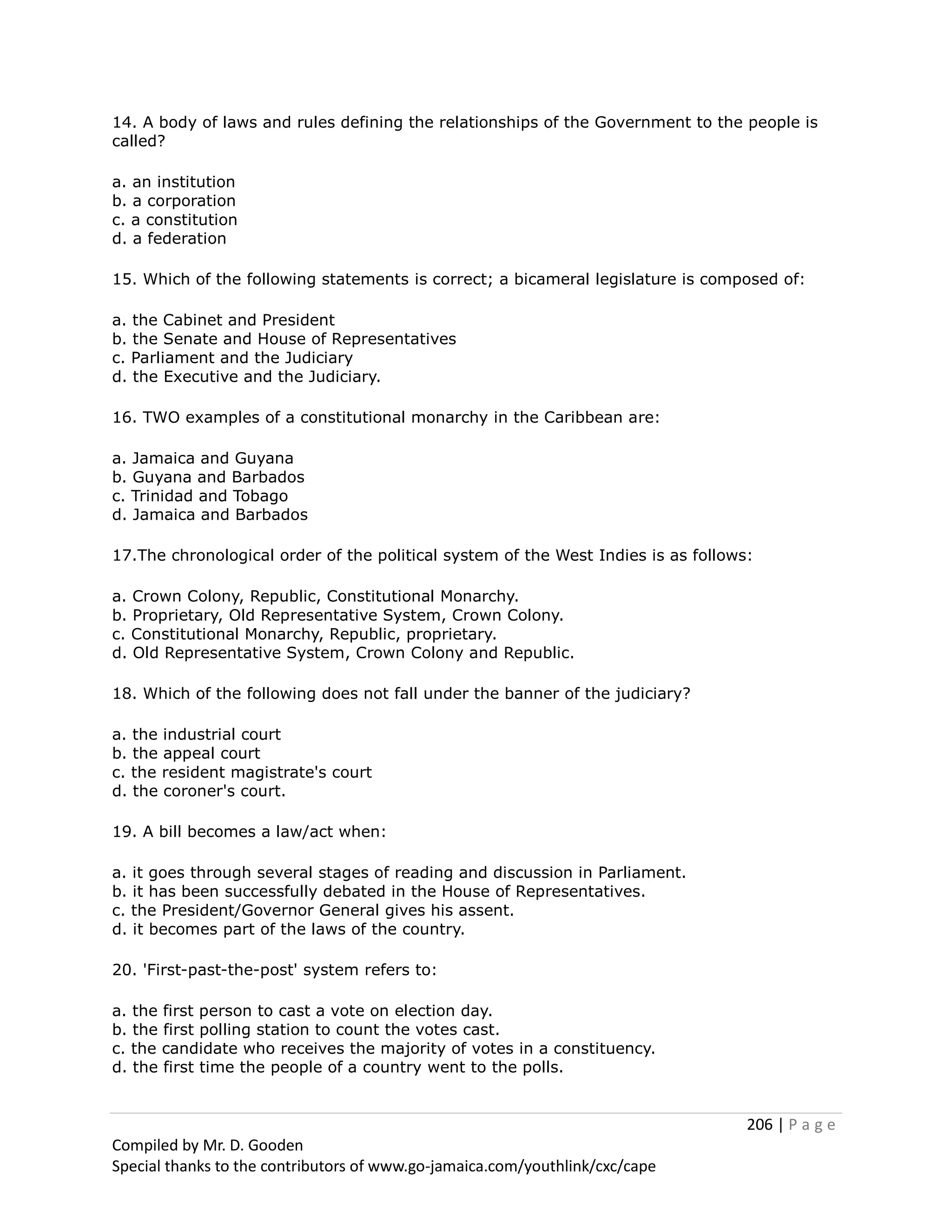 Social Studies Notes And Revision